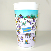 Blockbuster Video Vintage 1999 Promotional Cup Canadian Winter Scene Hockey - £10.05 GBP