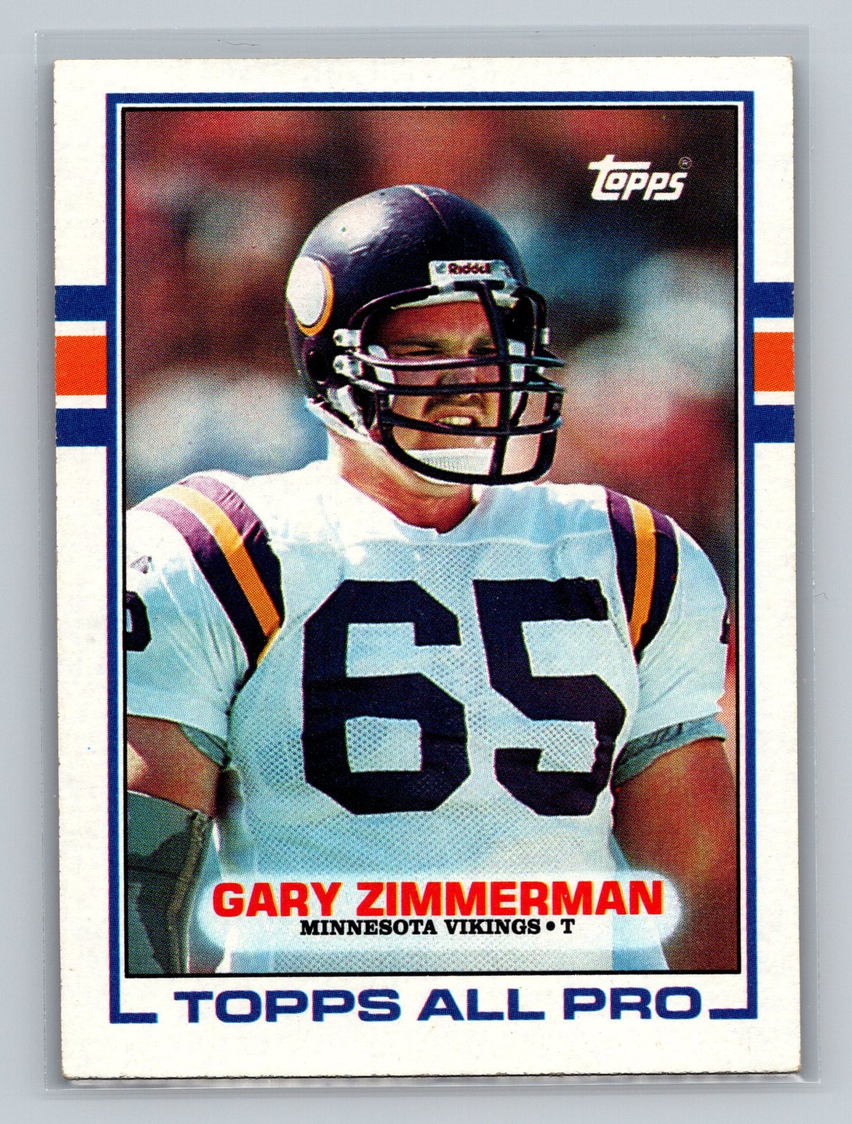 Primary image for Gary Zimmerman #77 All Pro 1989 Topps Minnesota Vikings