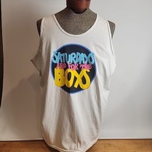 Saturdays are for the Boys Barstool Men&#39;s Tank Top Sleeveless 2XL 100% Cotton  - £9.45 GBP