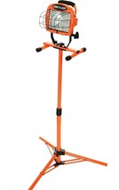 Woods 500 Watt Halogen Work Light with Stand Orange - £13.99 GBP