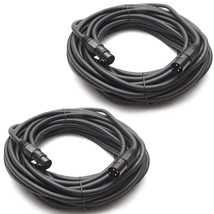 Set Of Two (2) 50-Foot Dj/Pa Xlr Microphone Cables From Seismic Audio. Use On - £64.81 GBP