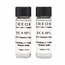 Trichloroacetic Acid 10% TCA Chemical Peel, 2-1 DRAM Size, Medical Grade, Wrinkl - £15.73 GBP