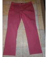 Bonobos Men&#39;s Stretch Washed Chino 2.0 Pants Slim Fit Pink 35x32 NWOT Read - $42.26 CAD