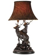 Sculpture Table Lamp MOUNTAIN Lodge Grand Stags Pheasant Feather Design ... - £1,378.01 GBP