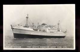 ca0610 - South American Saint Line Cargo Ship - St Thomas - postcard plain back - £1.99 GBP