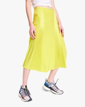 Rag &amp; Bone Lucille Midi Slip Skirt Silk Charmuese Skirt Lime Green BNWT - £79.81 GBP