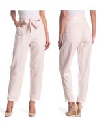 A.L.C. Coburn Tapered Paperbag Waist Pants, Pink, High waist, Belted Siz... - $140.24