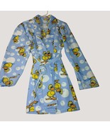 Kenzie Cloe Girls Blue Fun Rubber Duck Ducky Fleece Robe Belt ML - $24.40