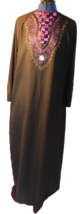 Arabic Women&#39;s Youssef Tex Long Dress Black Purple - $22.99
