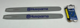 NEW Husqvarna 24&quot; Chainsaw Bar 3/8&quot; 84DL 92640 (Lot of 2) &amp; Saw Chain H4... - £131.44 GBP