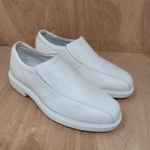 Propet Men&#39;s Loafers Sz 7 M White Executive Walker Casual Leather Shoes - £24.39 GBP