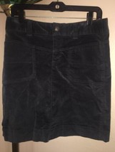 Athleta Washed Velvet Streth Skirt Size 6 Slate Blue - £22.09 GBP