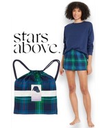 Women&#39;s XS Stars Above Flannel Plaid Pajama Set Shorts, Long Sleeve - $21.86 CAD