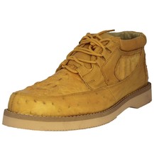 Mens Buttercup Western Cowboy Shoes Real Crocodile Ostrich Skin Sneakers - £133.67 GBP