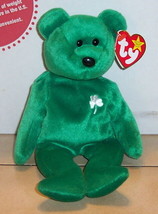 Ty Erin The Bear Beanie Baby plush toy Lucky Irish - $5.73