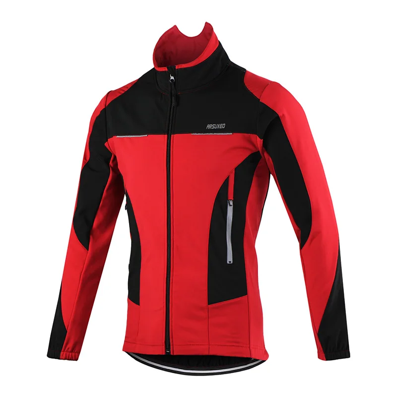 ARSUXEO Men Jacket Cycling Winter Thermal Windbreak Waterproof Bike Jacket  Soft - £147.90 GBP