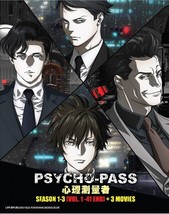 DVD Anime Psycho-Pass Series Season 1+2+3 (1-41 End) + 3 Movies English Subtitle - £29.56 GBP