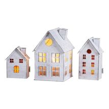 Tin House Set Candle covers in Rustic White Wash image 2