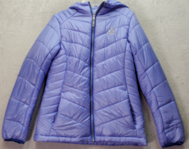 Gerry Puffer Jacket Girls Large Purple Nylon Long Sleeve Hooded Full Zip... - $23.04