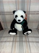 Gund Panda Eating Bamboo Plush Stuffed Animal WWF 25th Anniversary Collectible - £6.95 GBP