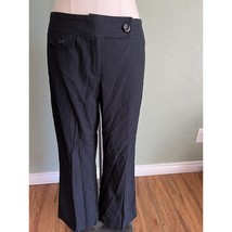 Womens Dress Tribal Black Pants Stretch Extensible With Buttons Size 6 - $18.50