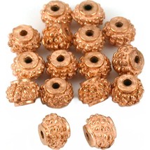 Bali Round Copper Plated Beads 5.5mm 15 Grams 16Pcs Approx. - £5.40 GBP