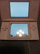Nintendo DS Lite Video Game Console - Metallic Rose For Parts Or Repair - £15.50 GBP