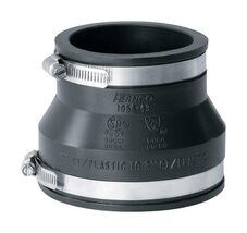 Fernco Schedule 40 4 in. Hub X 3 in. D Hub PVC Flexible Coupling - $12.95