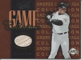 2002 Leaf Game Collection Andres Galarraga AG Giants - £3.19 GBP
