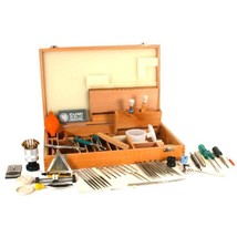 84 PC Jewely Watch Repair Tool Kit Wood Box with Tweezers, Screwdrivers - £103.86 GBP