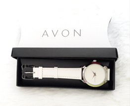 AVON &quot;Born to Sparkle Watch&quot; (Quartz movement / Strap Band) ~ (WHITE) ~ ... - $19.53