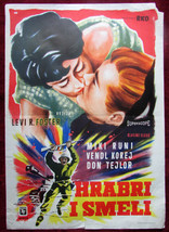 1956 Original Movie Poster The Bold and the Brave Wendell Corey Mickey Rooney - £36.05 GBP