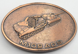 M109 ADS Howitzer Copper-tone Pot Metal Jewelry Belt Buckle Tank Design - £17.53 GBP
