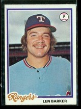 Vintage 1978 TOPPS Baseball Trading Card #634 LEN BARKER Texas Rangers - £7.20 GBP