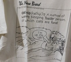 Cat Nip Vintage novelty t-shirt sz Large CAT LOVER TEE I&#39;m up, I&#39;m up! - £15.97 GBP