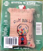 Stitch N Stuff Cross Stitch Kit Gum Balls Bag with Magnet Needle Magic #... - £4.56 GBP