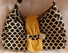 1154 Lill Studio - Lisa Lill Studio Black White Yellow Handbag Purse Nice Poc - £28.97 GBP