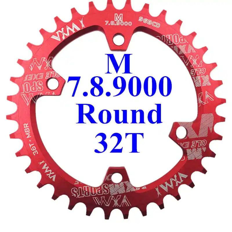 VXM 30T 32T 34T 36T 38T 96BCD Aluminum Oval Round Chainring Chainwheel M... - $23.98