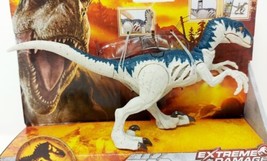 Jurassic World Dominion Velociraptor Figure Extreme Damage Mattel 2021 NEW White - £24.83 GBP