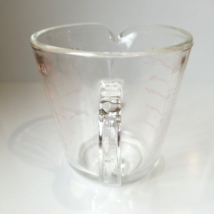 Vintage Pyrex 2 Cup Glass Measuring Cup D-Handle Red Lettering #516 USA - £12.52 GBP