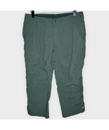 COLUMBIA Omni-Shield Olive Green Nylon Crop Pants Size 8 Outdoor Gorpcor... - £19.05 GBP