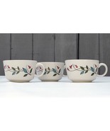 Set of 3 Franciscan Winsome Floral Flowers Leaves Coffee, Tea, Snack Cup - £20.23 GBP