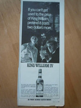 King William IV Scotch Couple Drinking Print Magazine Advertisement 1967 - $75.84 MXN