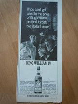 King William IV Scotch Couple Drinking Print Magazine Advertisement 1967 - £3.11 GBP