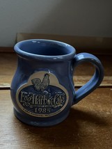 Deneen Pottery Light Blue Egg Harbor Café Lake Geneva Rooster Coffee Cup Mug – - £11.90 GBP