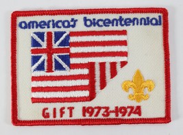 Vintage 1973-74 GIFT Americas Bicentennial Red Camp Boy Scout BSA Patch - £9.49 GBP