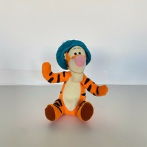 Tigger Blue Hat Plush Winnie the Pooh Disney Small Stuffed Animal Tiger ... - £8.20 GBP