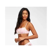 Billabong Another Paradise Bralette Bikini Top Removable Cups Floral Pink M/10 - £22.78 GBP