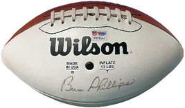 Bum Phillips signed Wilson NFL WP Football Light Sig  PSA # 2N73541 (Houston Oil - £106.15 GBP