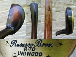 ANTIQUE Rosasco Bros R-70 UNIWOOD PUTTER golf club hickory BEAUTIFUL! - $112.19